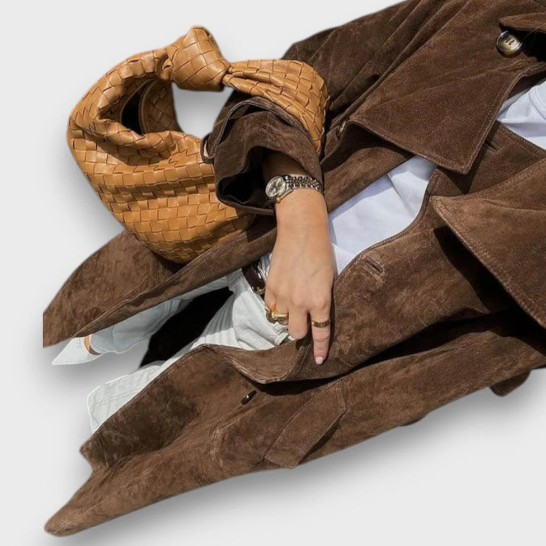 Weyla – Trenchcoat in Wildlederoptik - Image 5