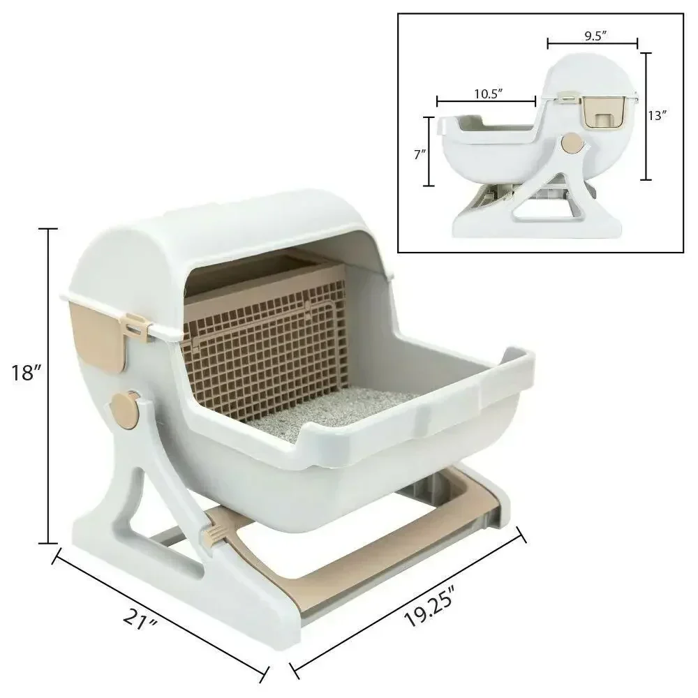 WhiskerEase – Selbstreinigendes Katzentoilettenset – Intelligentes Hygieneschüssel-System für Kätzchen und Haustiere - Image 5