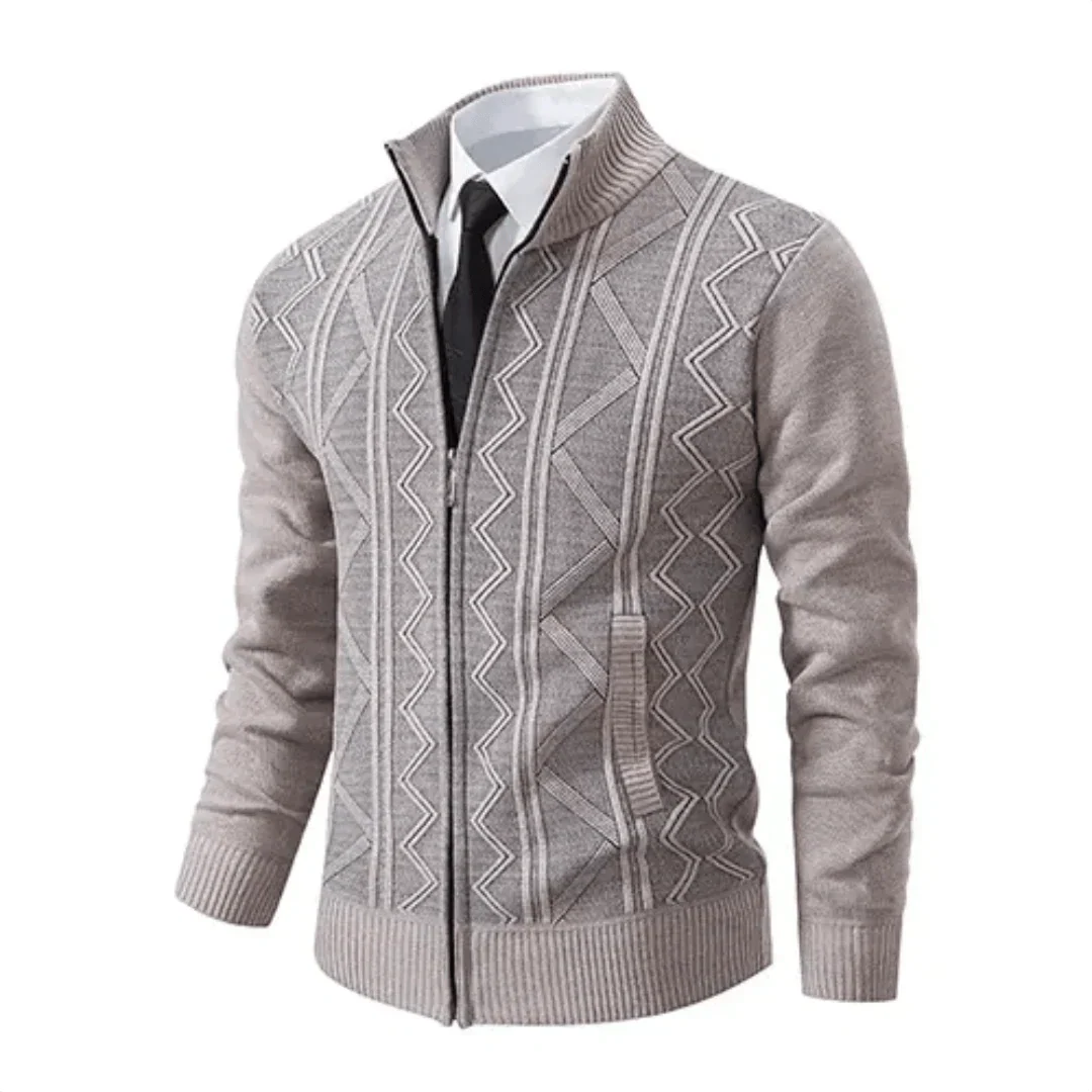 Wilford Slim-Fit Strickjacke mit Hohem Halsausschnitt - Image 2