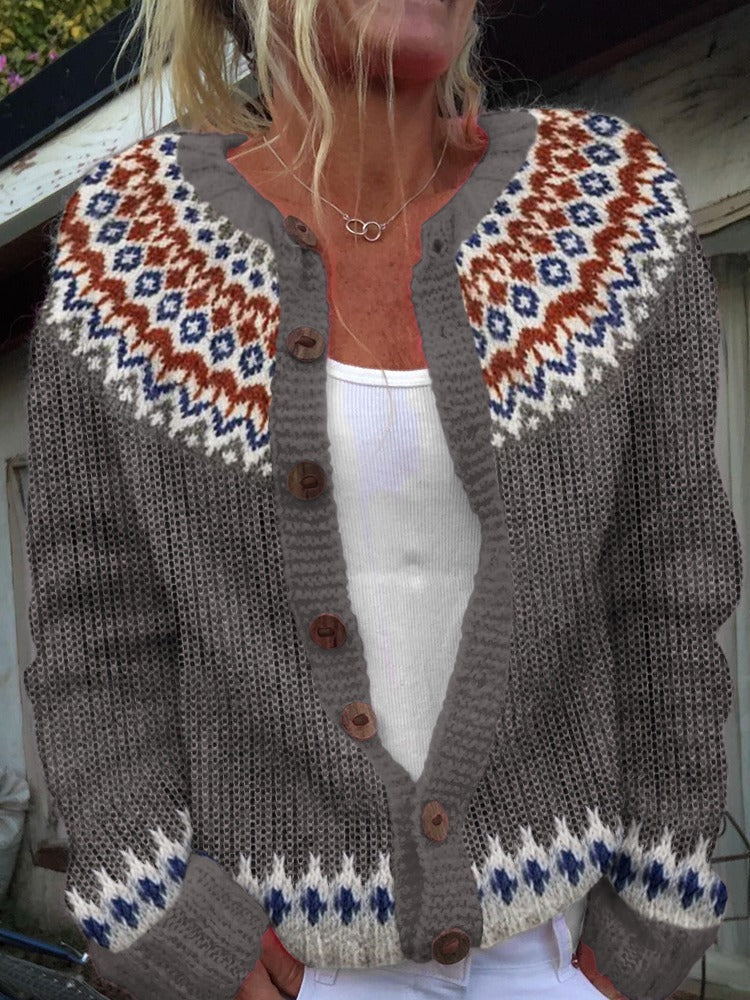 Wilma | Vintage Isländische Strickjacke