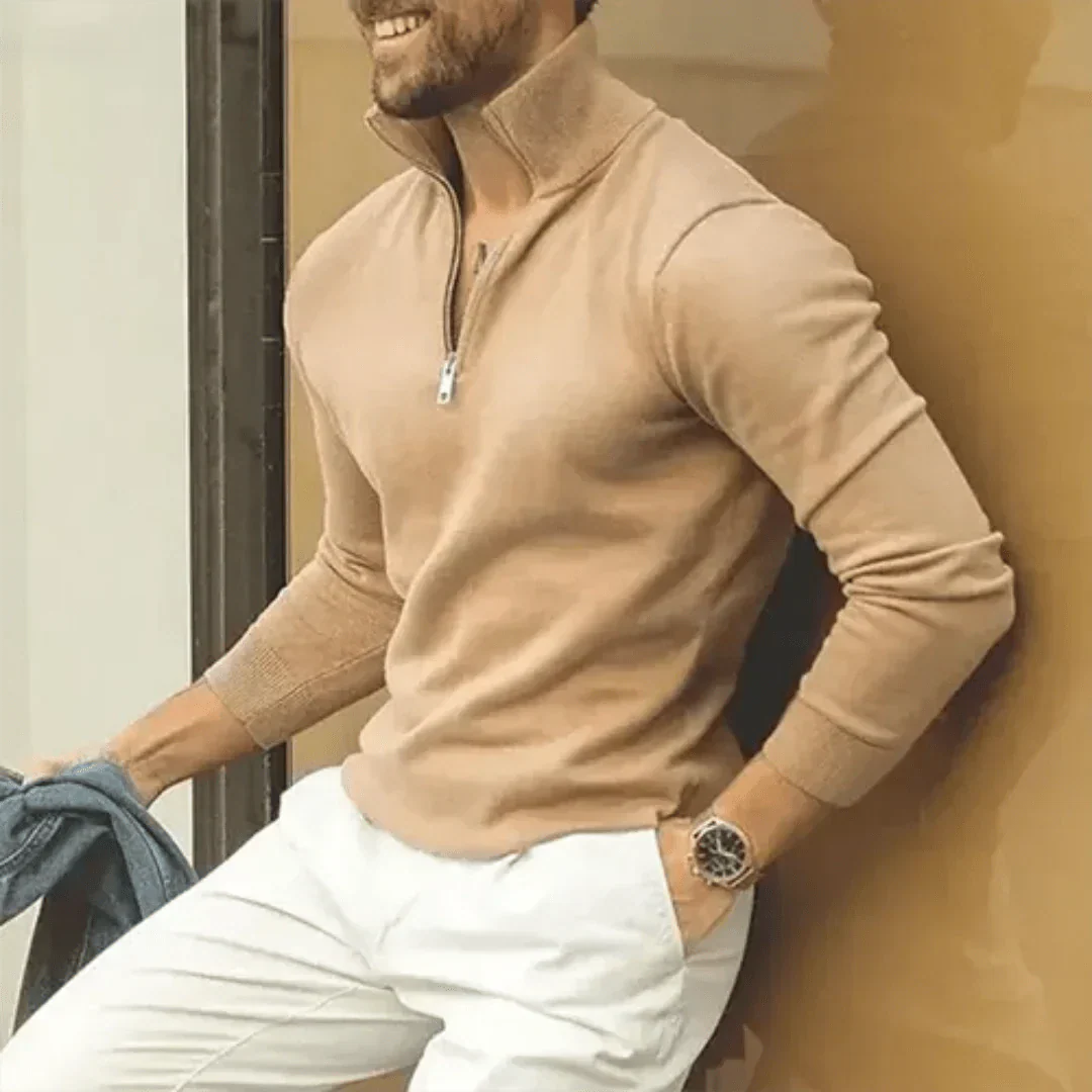 Wilton Rollkragenpullover mit Halbem Reißverschluss - Image 3