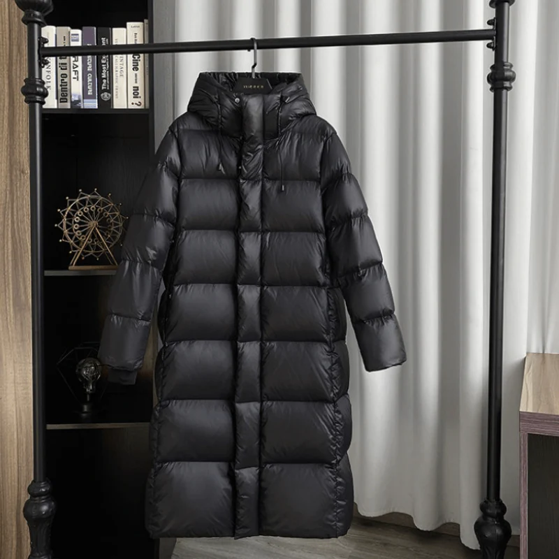 Winterjacke Damen Daunen Lang | Gefütterte Jacke Mit Kapuze und Reißverschluss - Image 5