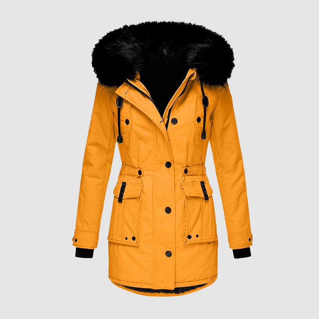 Winterjacke Damen Gefüttert Mit Kapuze | Reißverschluss Jacke Mit Taschen