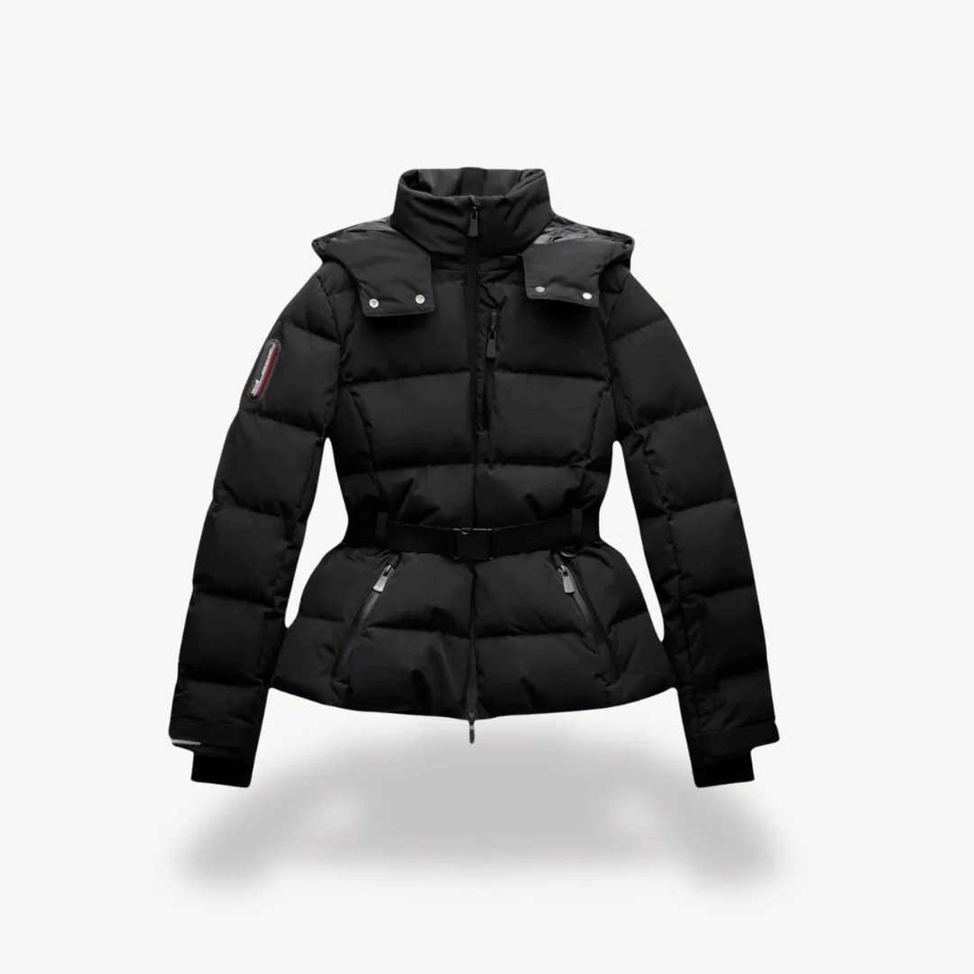 Winterjacke Damen Kurz | Steppjacke mit Gürtel und Hohem Kragen - Image 5