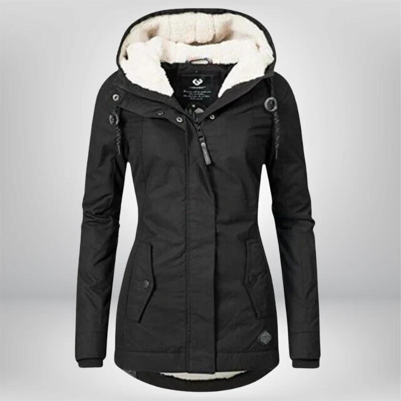 Winterjacke Damen mit Kapuze | Gefütterte Übergangsjacke - Image 2