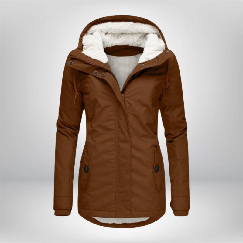 Winterjacke Damen mit Kapuze | Gefütterte Übergangsjacke - Image 4