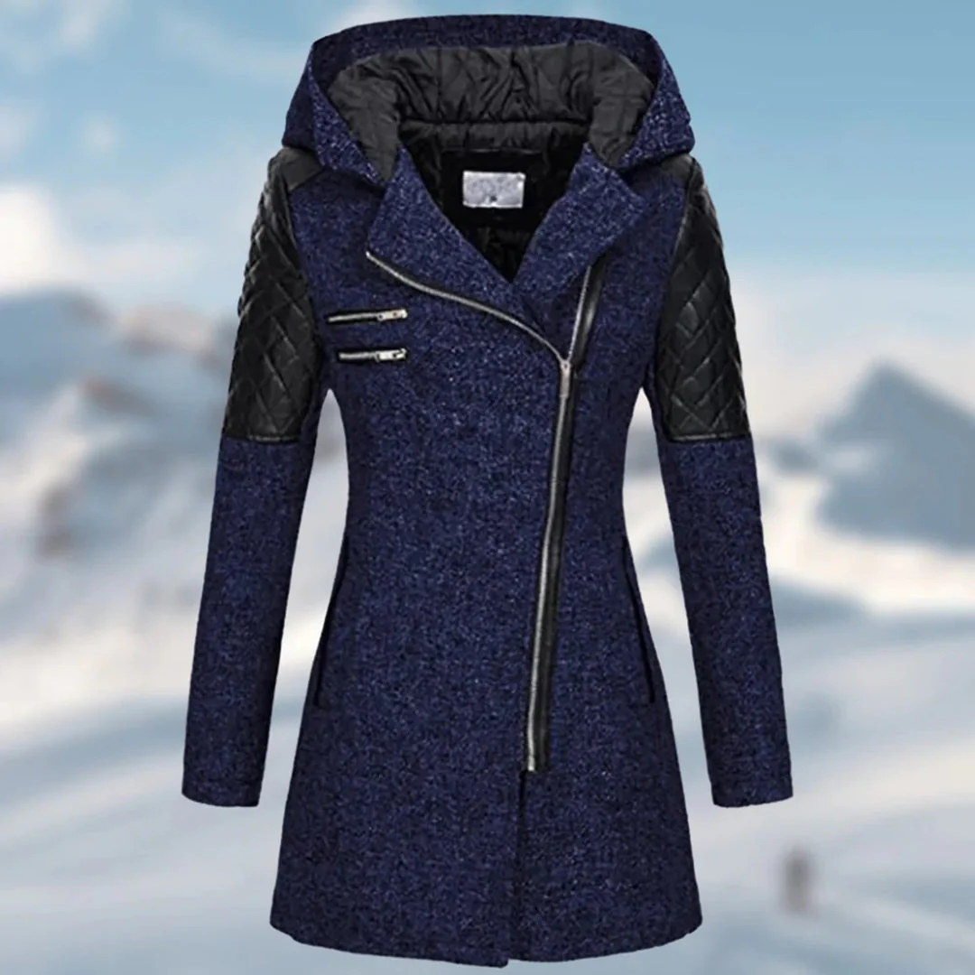 Winterjacke Damen Mit Kapuze | Lang Geschnitten Mit Reißverschluss - Image 11