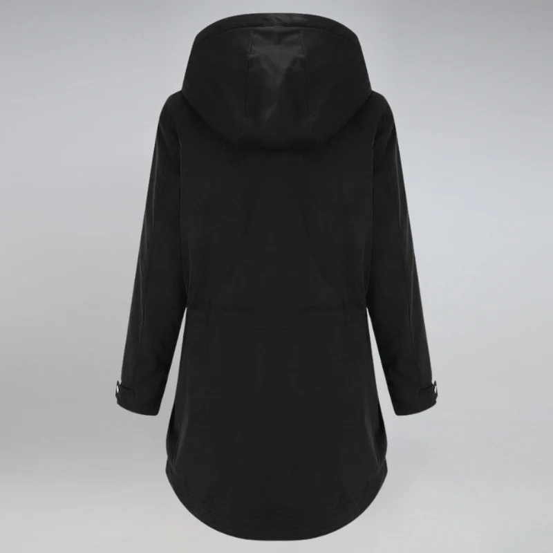 Winterjacke Damen Mit Kapuze | Parka Mit Reißverschluss und Kordelzug