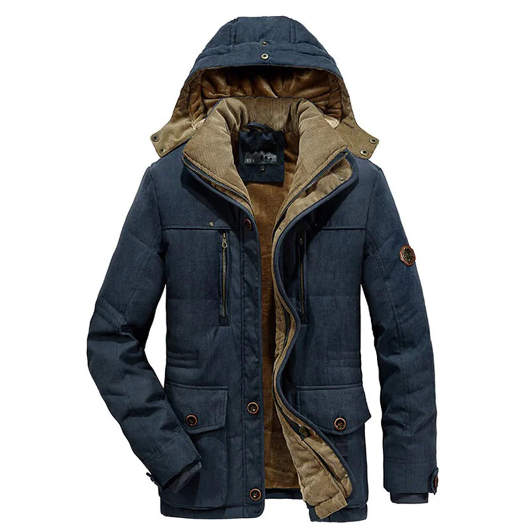 Winterjacke Herren | Fleece Gefüttert Kapuze - Image 3