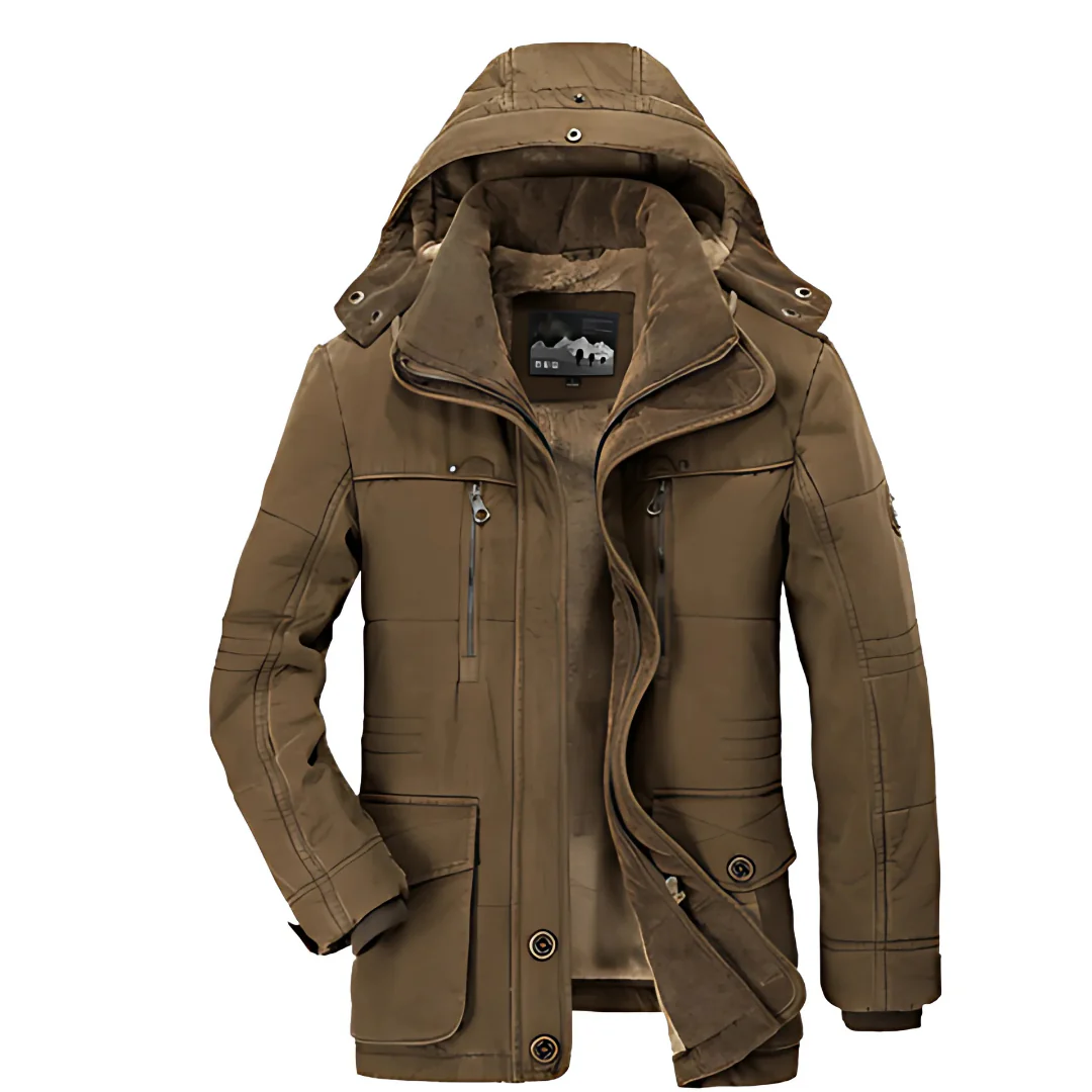 Winterjacke Herren | Fleece Gefüttert Kapuze - Image 4