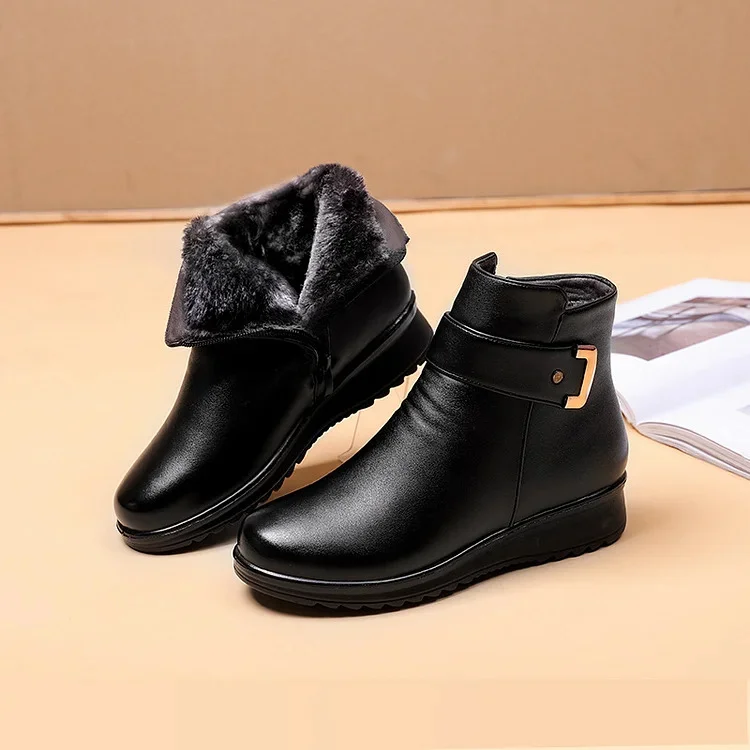 Winterschuhe Damen | Knöchelhoch Mit Metallschnalle - Image 3