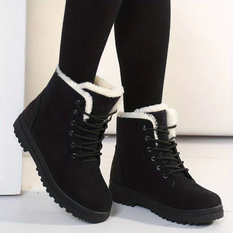 Winterschuhe Damen | Knöchelhoch Mit Schnürverschluss