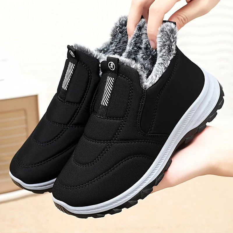 Winterschuhe Damen | Knöchelhoch Slip On - Image 4