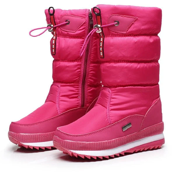 Winterschuhe Damen | Mittelhoch mit Vorderem Reißverschluss - Image 2
