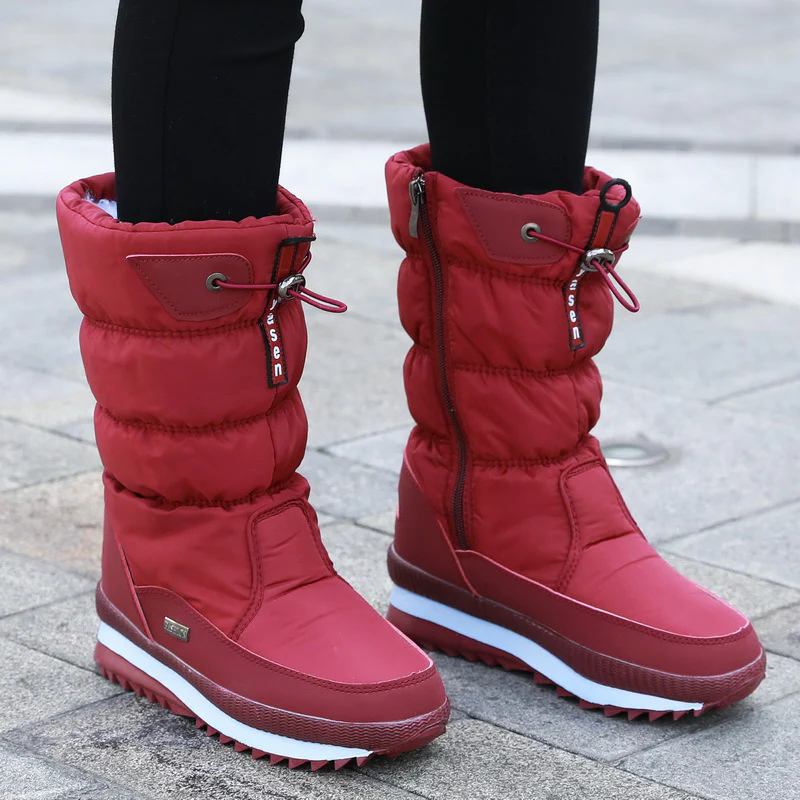 Winterschuhe Damen | Mittelhoch mit Vorderem Reißverschluss - Image 7