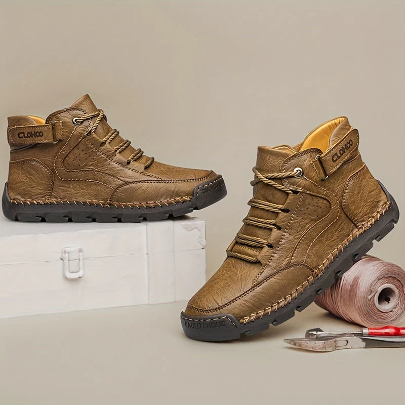 Winterschuhe Herren | Gefütterte Schnürstiefel Knöchelhoch - Image 3