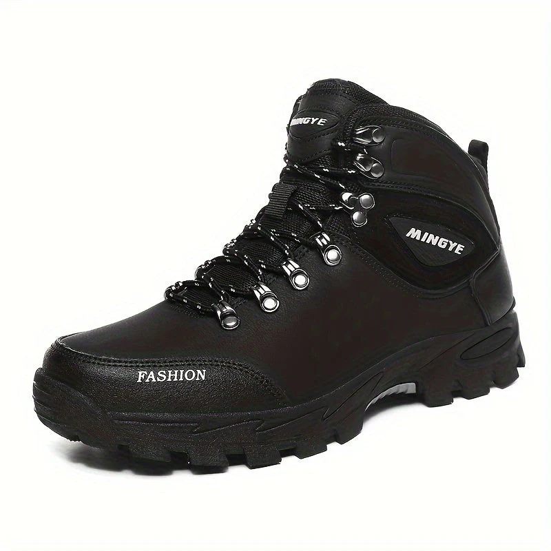 Winterschuhe Herren | Hoher Schnitt Outdoor Stiefel Mit Schnürung - Image 10