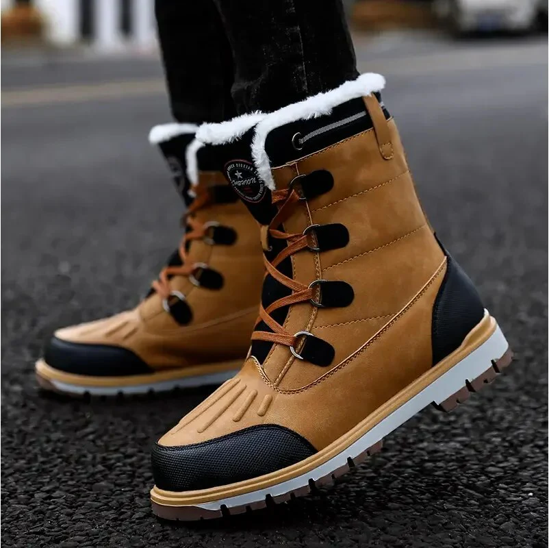 Winterschuhe Herren | Mittelhohe Schnürstiefel