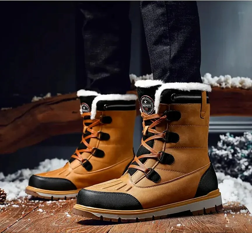 Winterschuhe Herren | Mittelhohe Schnürstiefel - Image 2