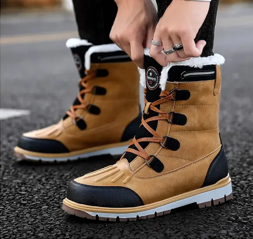 Winterschuhe Herren | Mittelhohe Schnürstiefel - Image 3