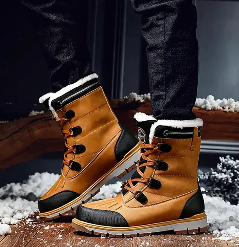 Winterschuhe Herren | Mittelhohe Schnürstiefel - Image 4