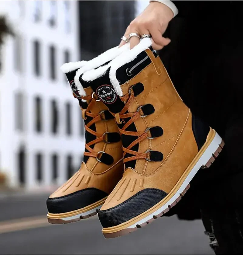 Winterschuhe Herren | Mittelhohe Schnürstiefel - Image 5