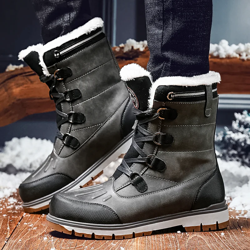 Winterschuhe Herren | Mittelhohe Schnürstiefel - Image 7
