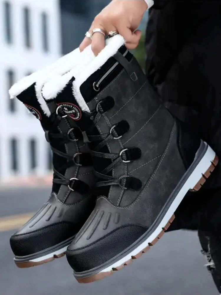 Winterschuhe Herren | Mittelhohe Schnürstiefel - Image 9