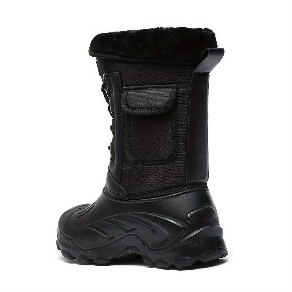 Winterschuhe Herren | Outdoor Hoher Stiefel Mit Schnürung - Image 4