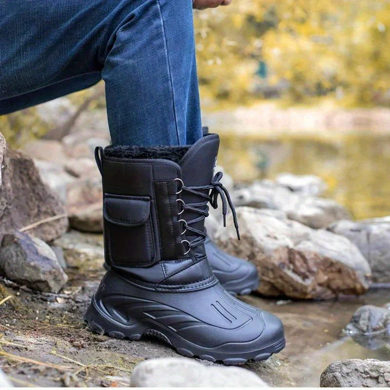 Winterschuhe Herren | Outdoor Hoher Stiefel Mit Schnürung - Image 5