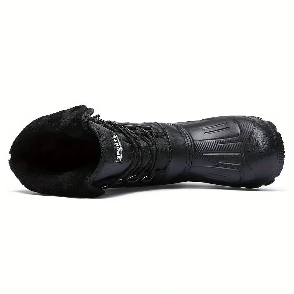 Winterschuhe Herren | Outdoor Hoher Stiefel Mit Schnürung - Image 7