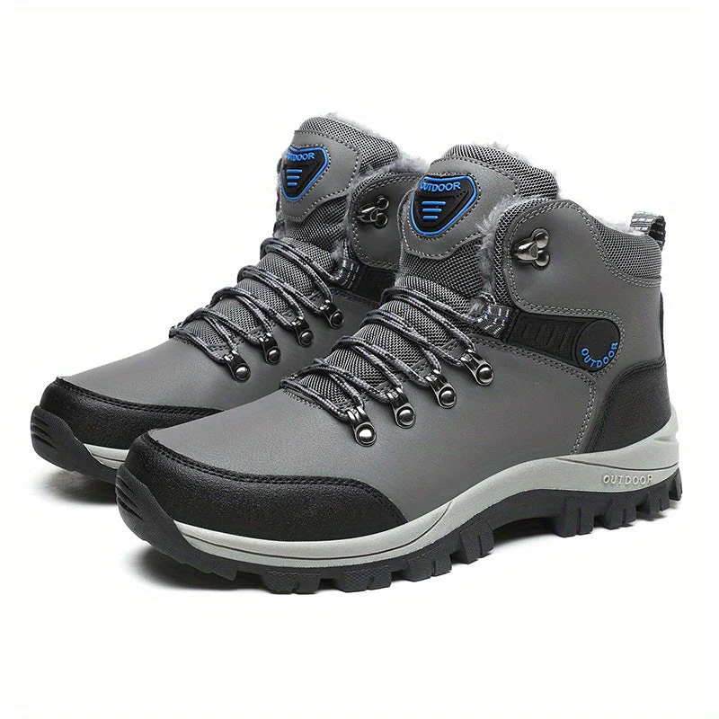 Winterschuhe Herren| Outdoor Schnürstiefel Mit Futter - Image 12