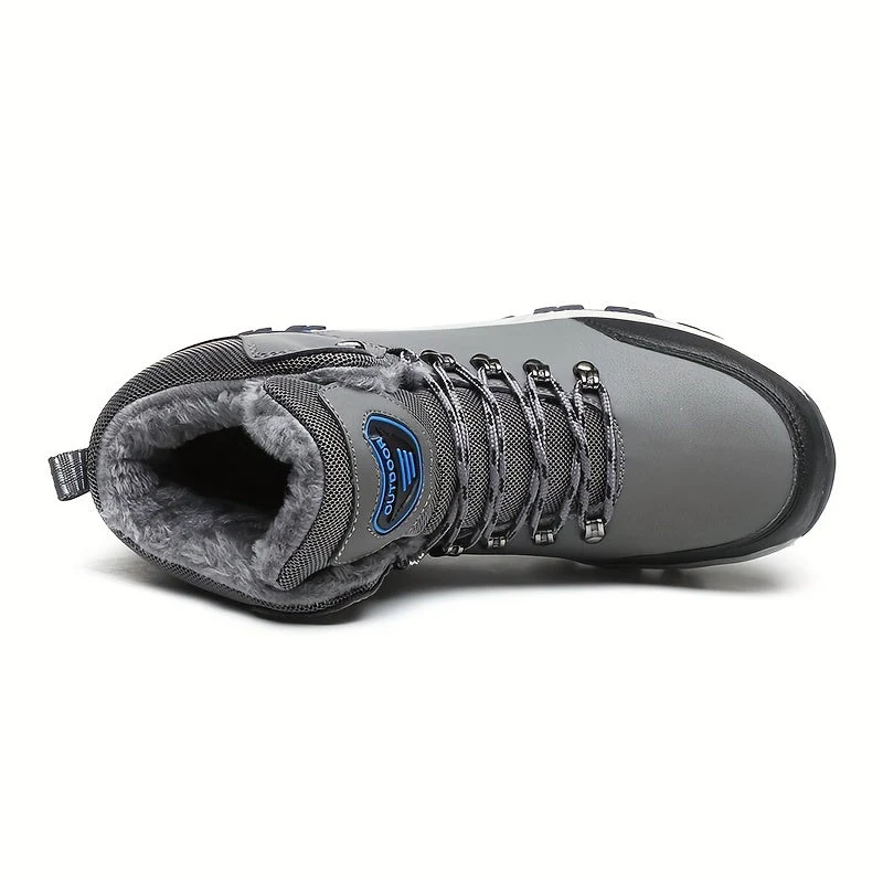 Winterschuhe Herren| Outdoor Schnürstiefel Mit Futter - Image 3