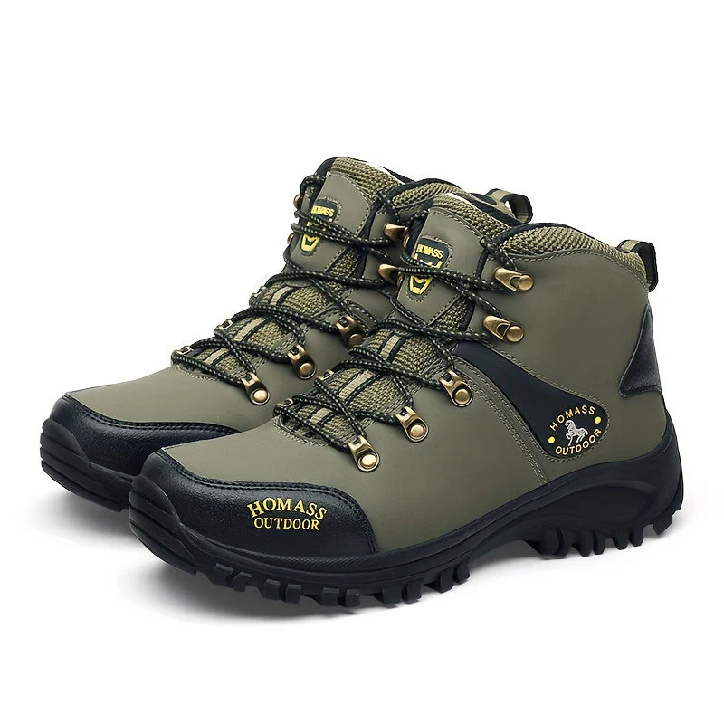 Winterschuhe Herren | Schnür-Wanderschuhe Mit Profilsohle