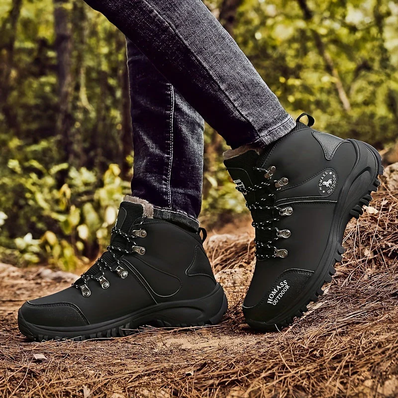 Winterschuhe Herren | Schnür-Wanderschuhe Mit Profilsohle - Image 3