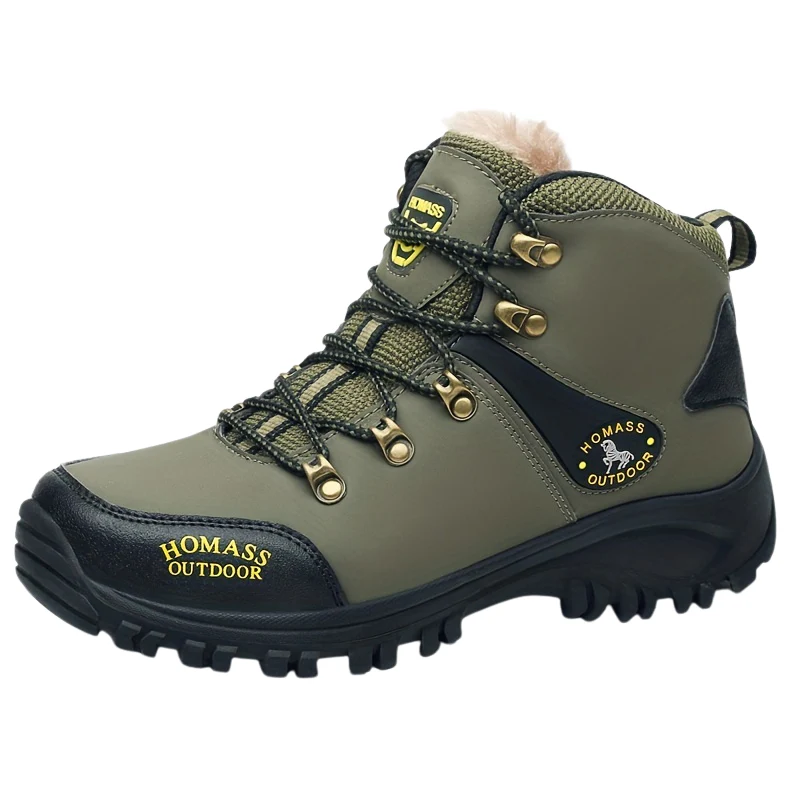 Winterschuhe Herren | Schnür-Wanderschuhe Mit Profilsohle - Image 7