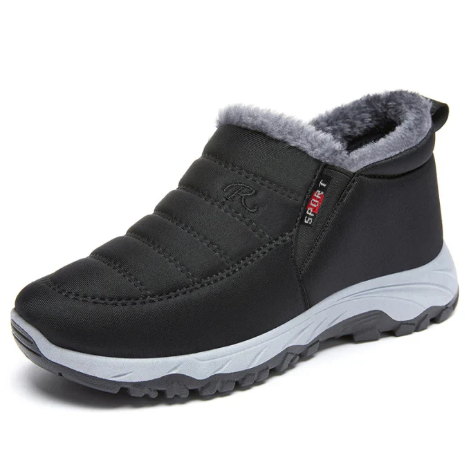 Winterschuhe Herren | Slip-On Stiefel Knöchelhoch Niedriger Schnitt