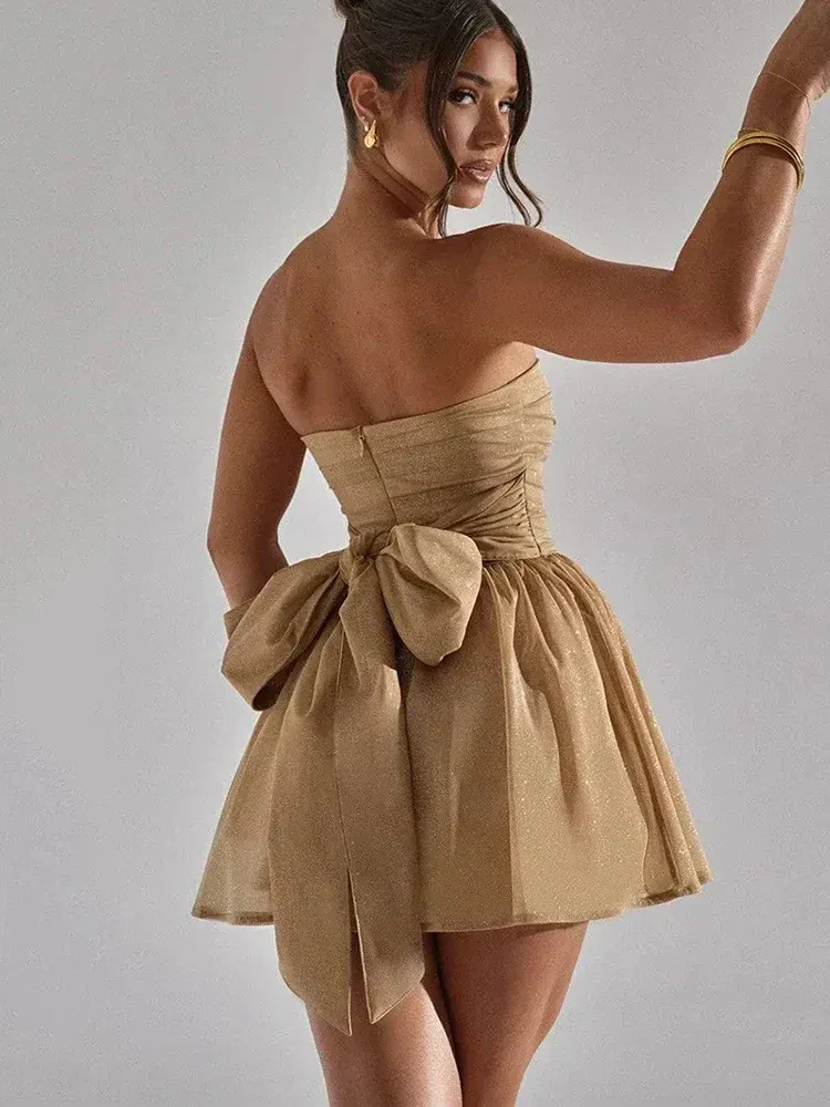 Wunderschönes Glitzer-Cocktailkleid für Damen | Mini - Image 3