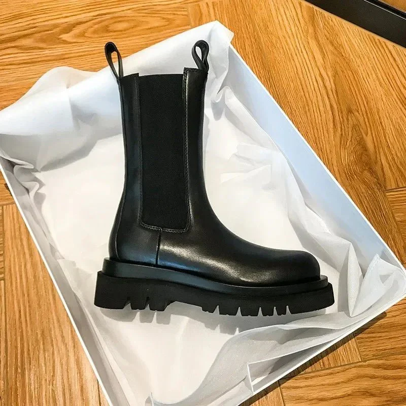 Wylla Mid-Calf Chelsea-Stiefel - Image 6