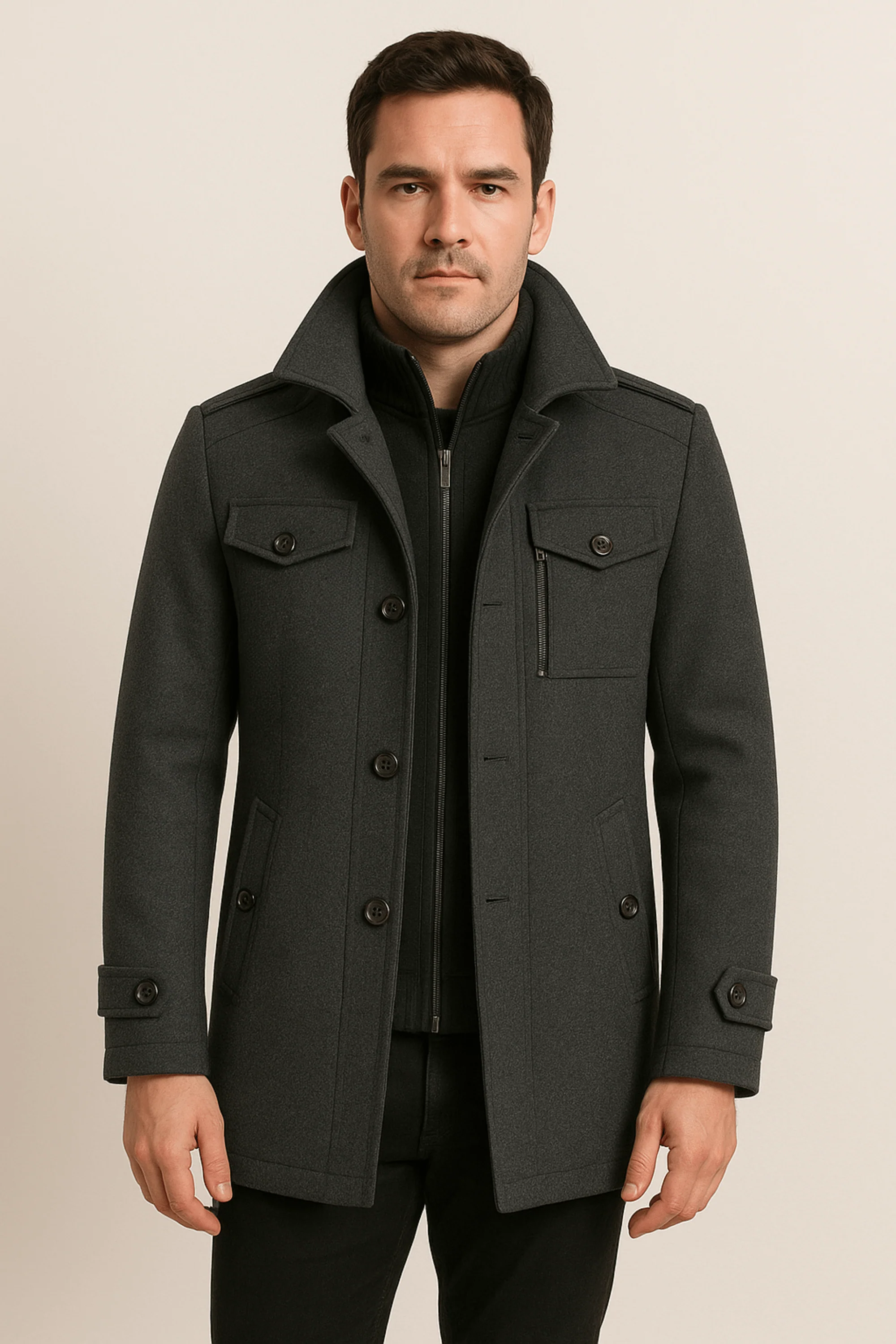 Xander Strukturierter Wintermantel - Image 2