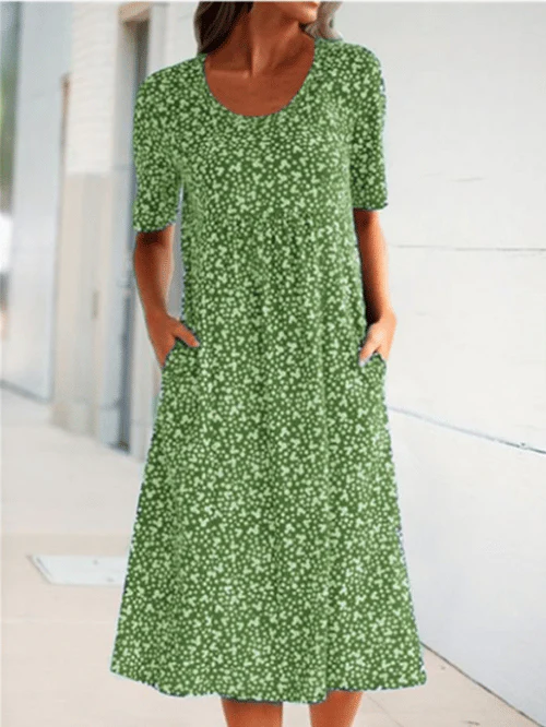 XANDRA - MIDI-KLEID MIT KURZEN ÄRMELN - Image 3