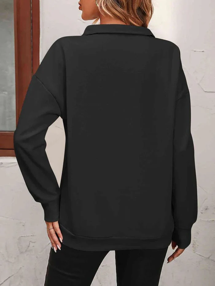 XENIA - LANGÄRMELIGER PULLOVER MIT REIßVERSCHLUSS - Image 3