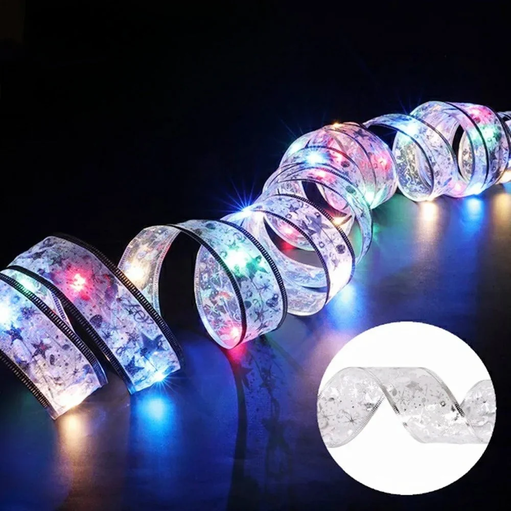 XmasSlinger | LED-Weihnachtsbeleuchtung und Schleifen-Set zur Dekoration - Image 4