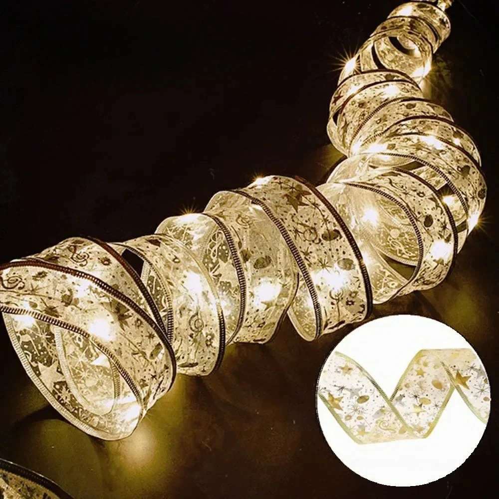 XmasSlinger | LED-Weihnachtsbeleuchtung und Schleifen-Set zur Dekoration - Image 5