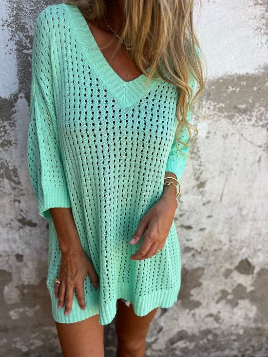 Yvette Hohle Bluse mit V-Ausschnitt - Image 7