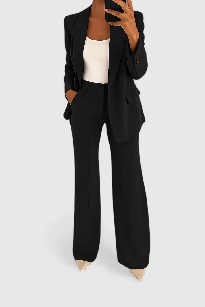 Yvonne | Damen Maßgeschneiderter Blazer Hosen Set - Image 6