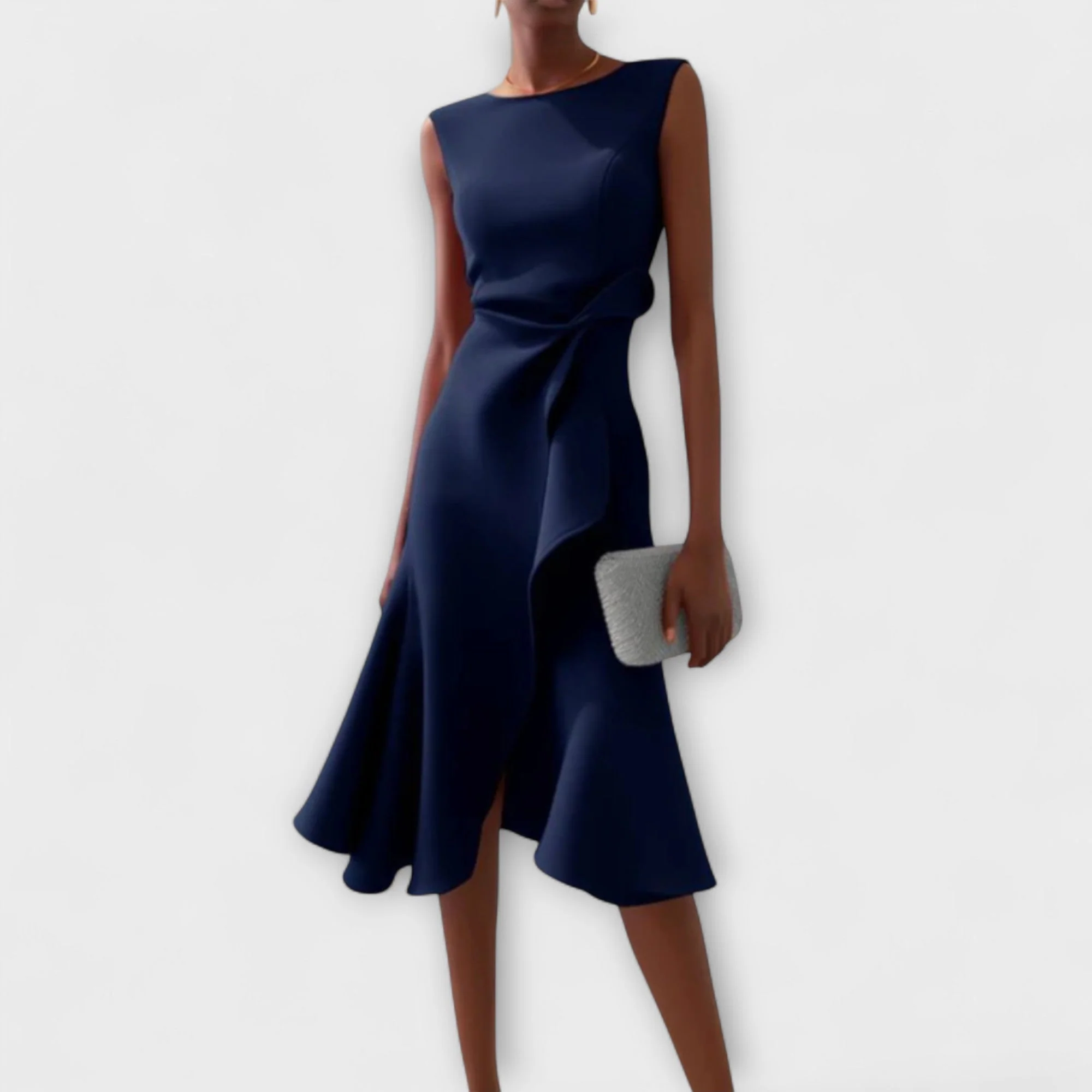Zandelle | Asymmetrisches Midi-Kleid mit Drapierung - Image 3