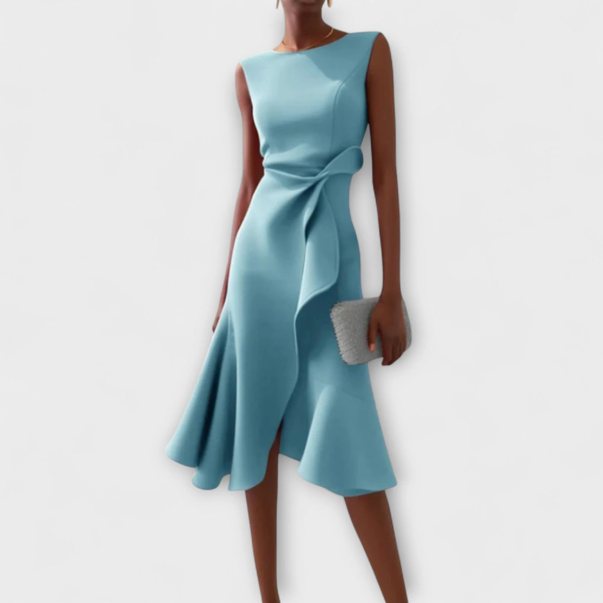 Zandelle | Asymmetrisches Midi-Kleid mit Drapierung - Image 5