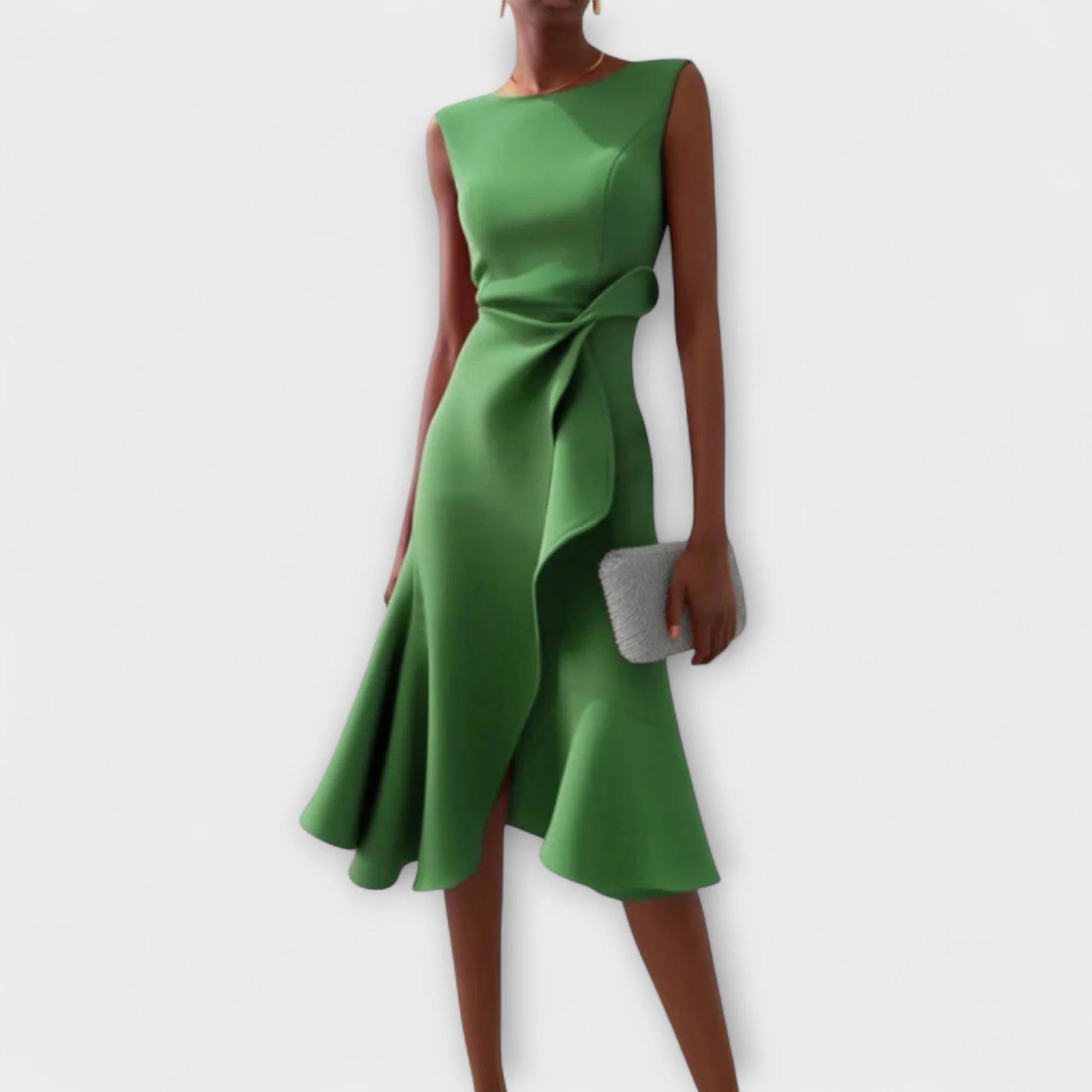 Zandelle | Asymmetrisches Midi-Kleid mit Drapierung - Image 7
