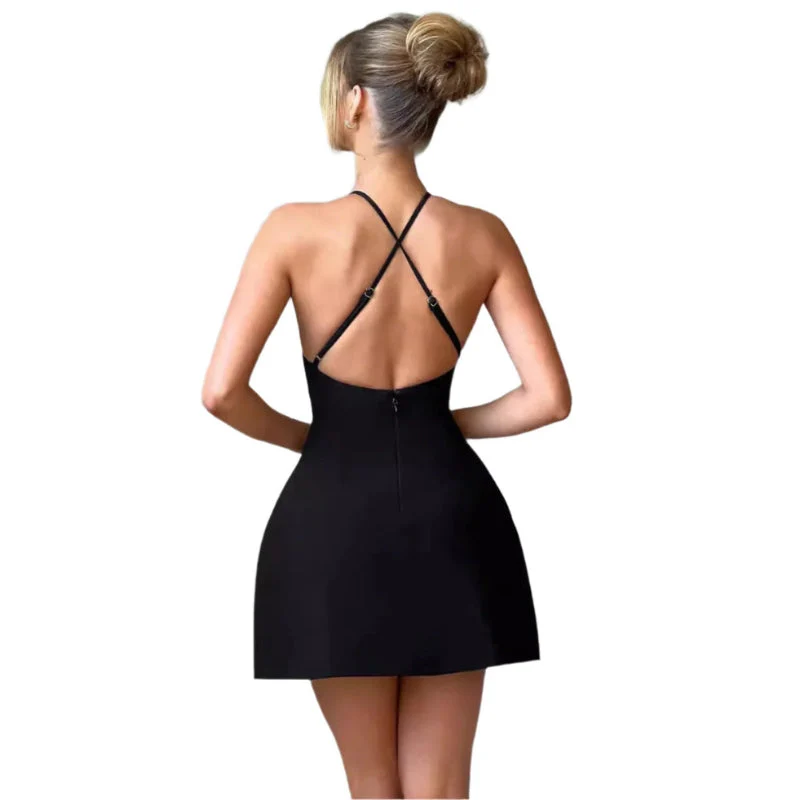 Zarella Verstellbares Haltern Mini-Kleid - Image 2